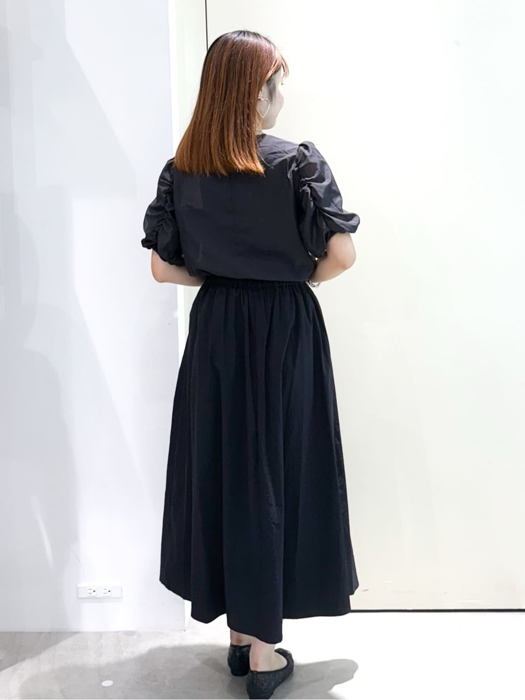 sayaさんの「OPAQUE.CLIP｜シアーボリュームスリーブブラウス【洗濯機洗い可】」を使ったコーディネート