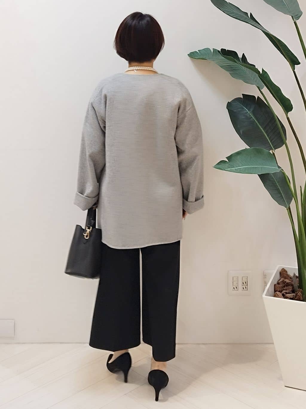 s u g iさんの「UNTITLED｜【ミディ丈/軽やか】セミラグランリバー コート」を使ったコーディネート