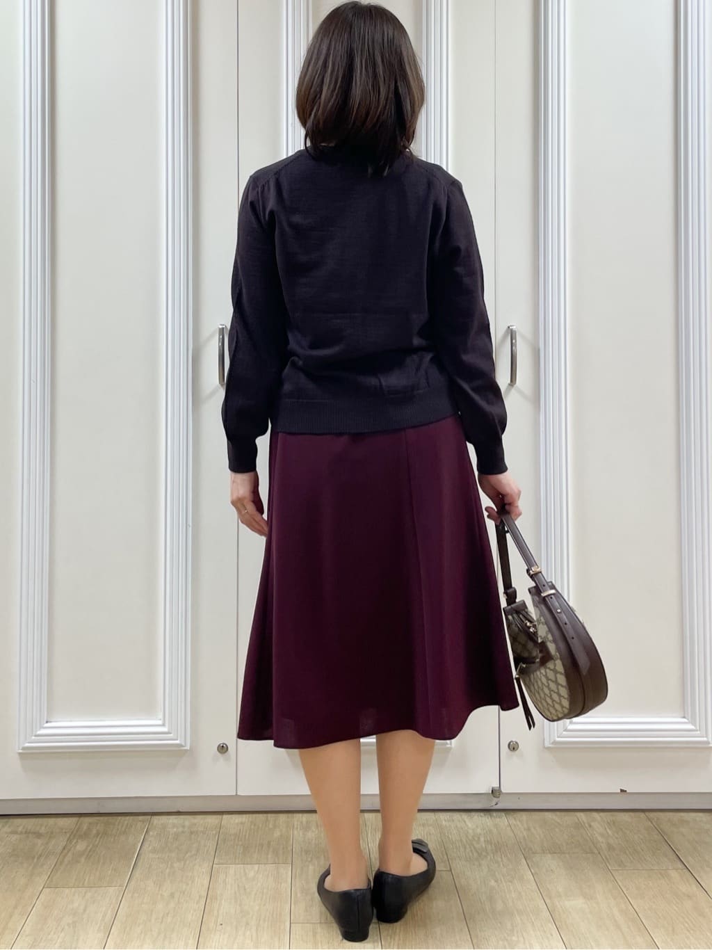 めいさんの「Reflect｜【美シルエット】ソフトマーメイドスカート」を使ったコーディネート