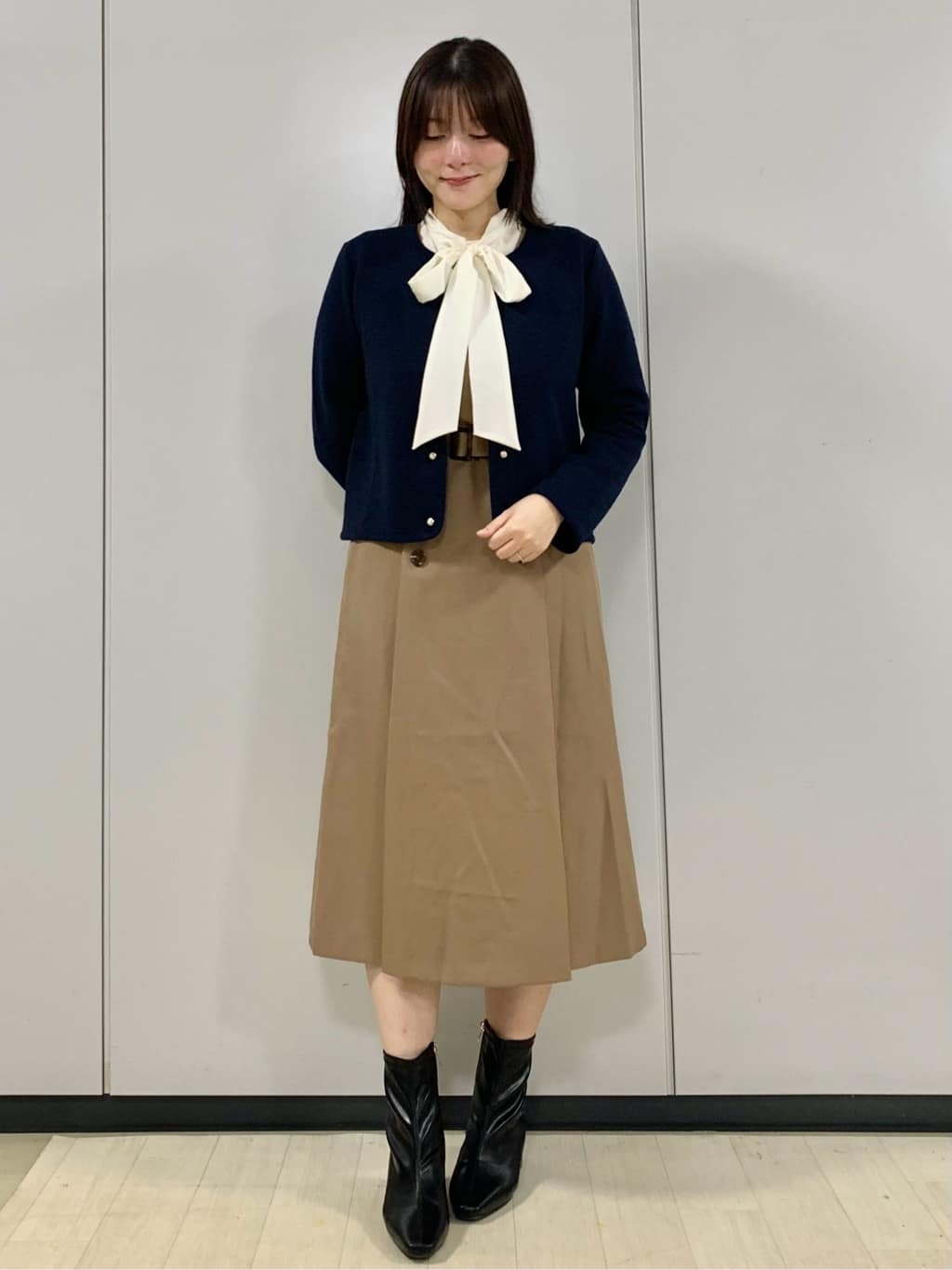 kasumiさんの「index｜ストレッチノーカラーブルゾン【洗濯機OK】」を使ったコーディネート