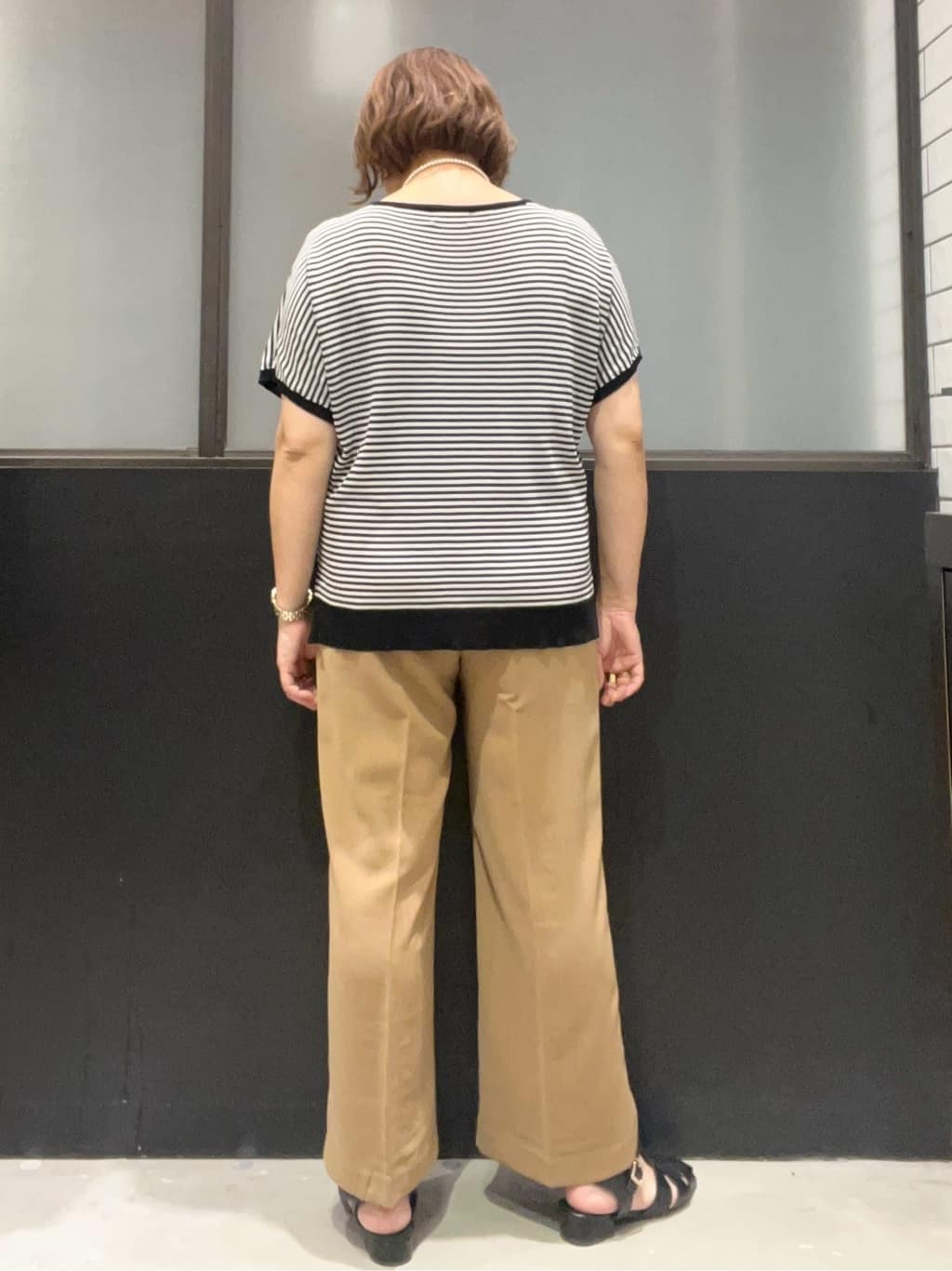 のん.Yさんの「OPAQUE.CLIP｜《6色展開／S-LLサイズ》ドルマンスリーブニット【UV／接触冷感／洗濯機洗い可／抗ピル】」を使ったコーディネート