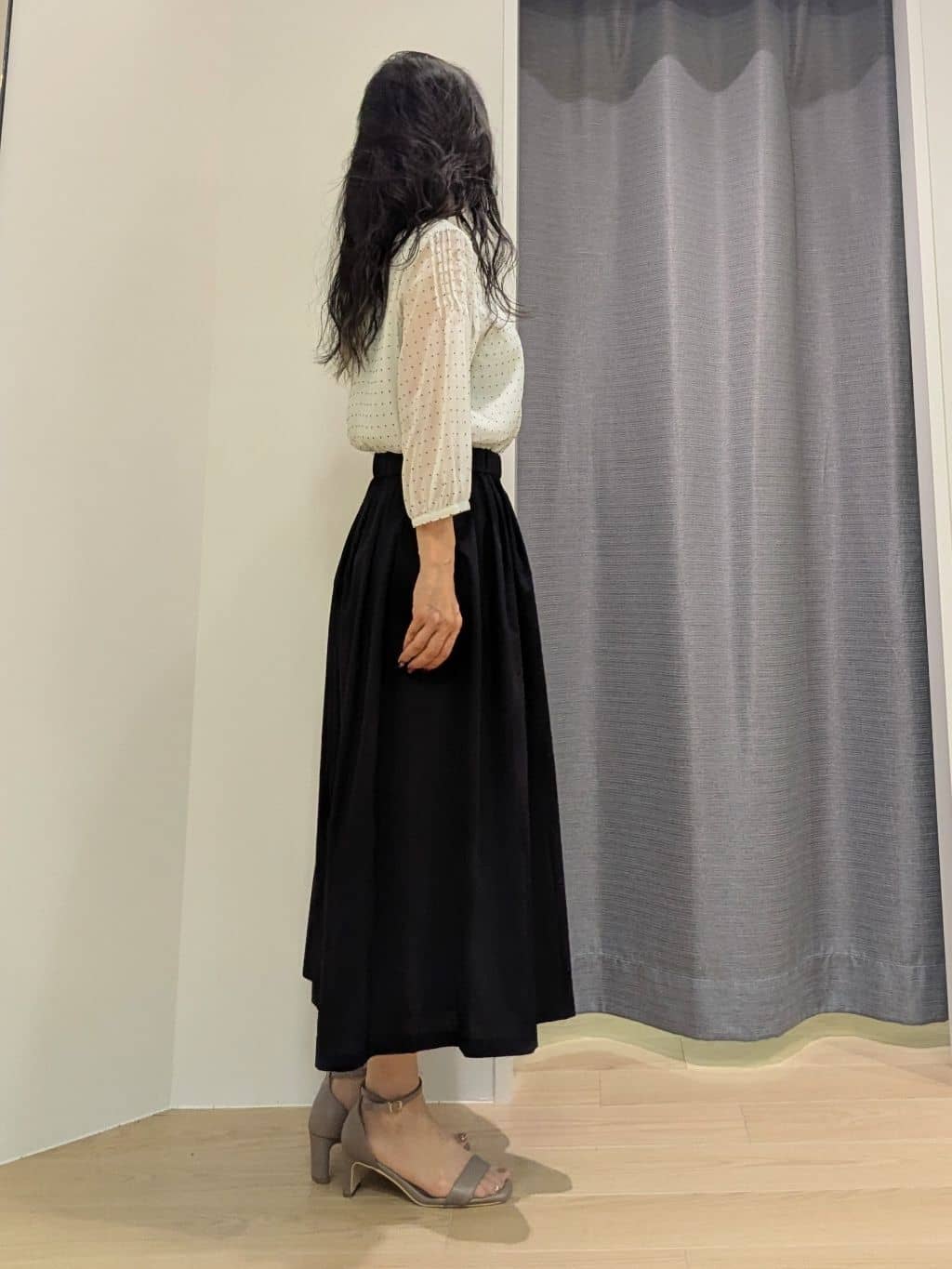 miiさんの「INDIVI｜【選べる柄／WEB限定カラー】ビッグニットバッグ」を使ったコーディネート