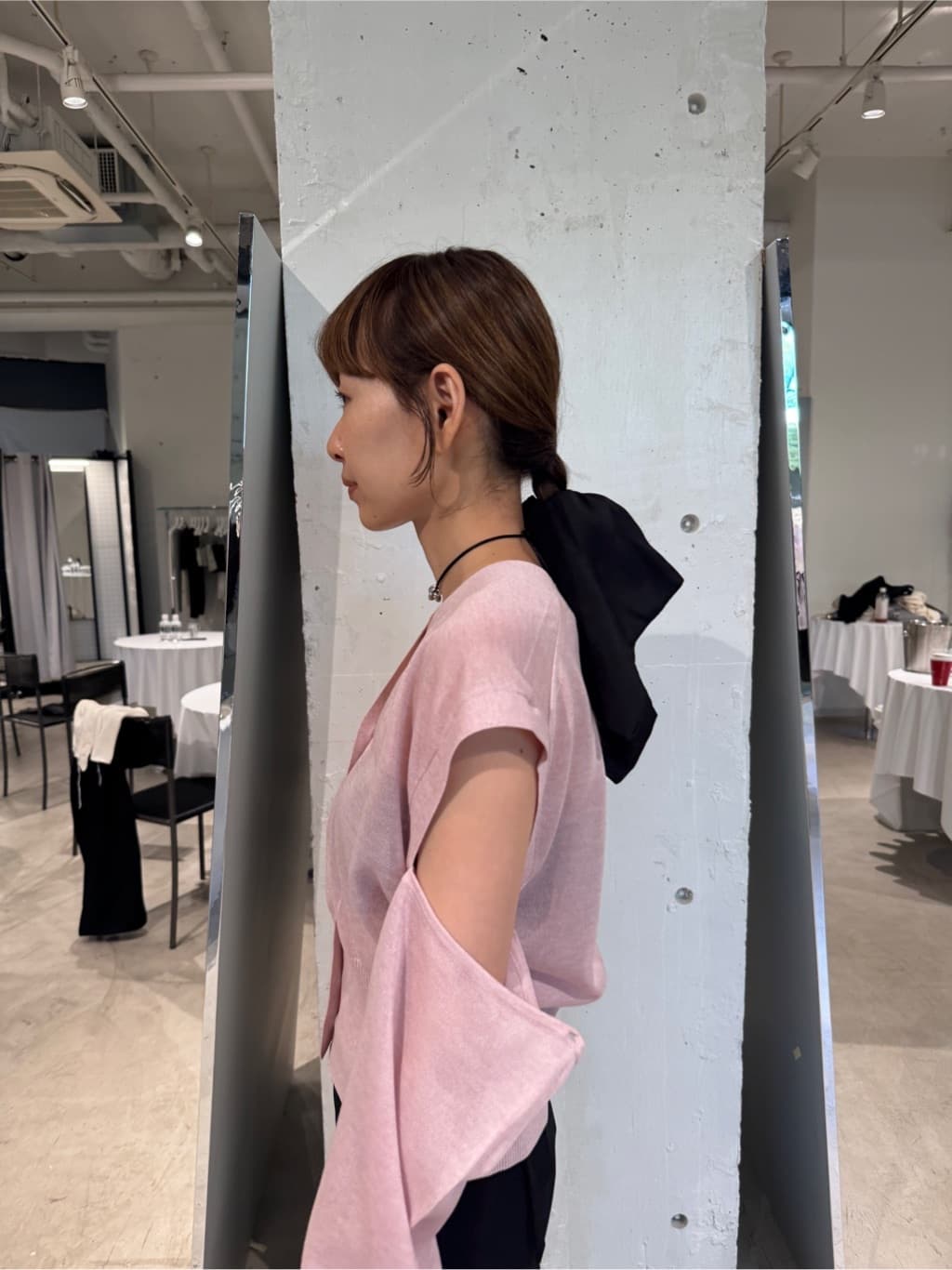designer yukaさんの「CODE A｜multiway knit cardigan」を使ったコーディネート