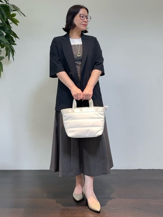 Asamiさんの「UNTITLED｜【吸水速乾/洗える】ハーフスリーブジャケット」を使ったコーディネート