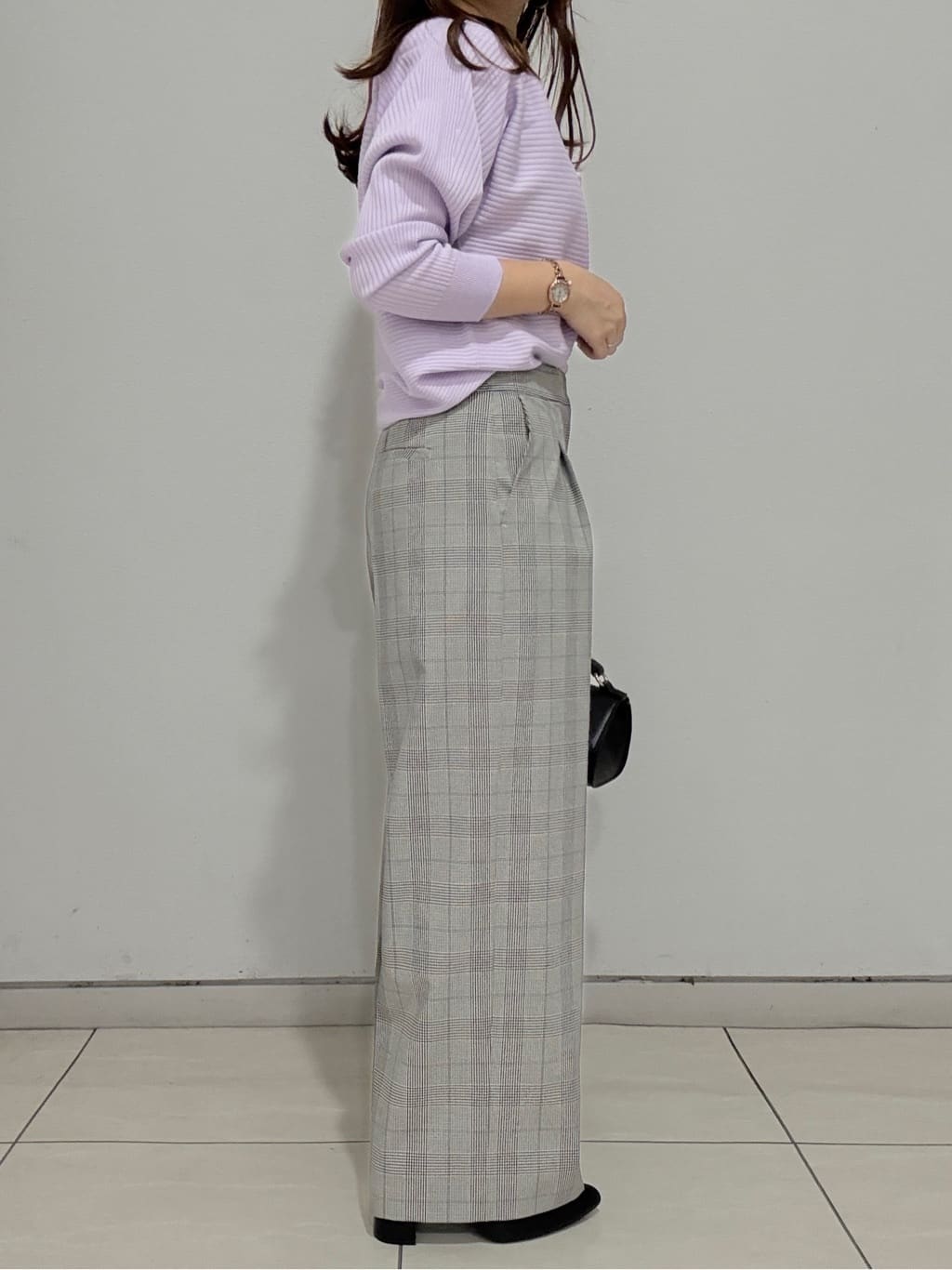 kahoさんの「INDIVI｜【洗える／体型カバー】美シルエットニット」を使ったコーディネート