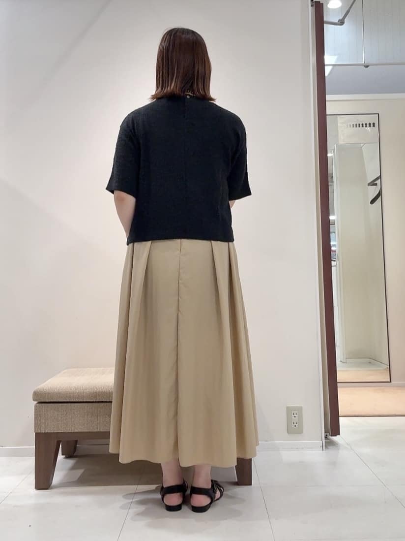 YUIさんの「UNTITLED｜【五分袖/ジャージトップス】スラブカールマイヤープルオーバー」を使ったコーディネート