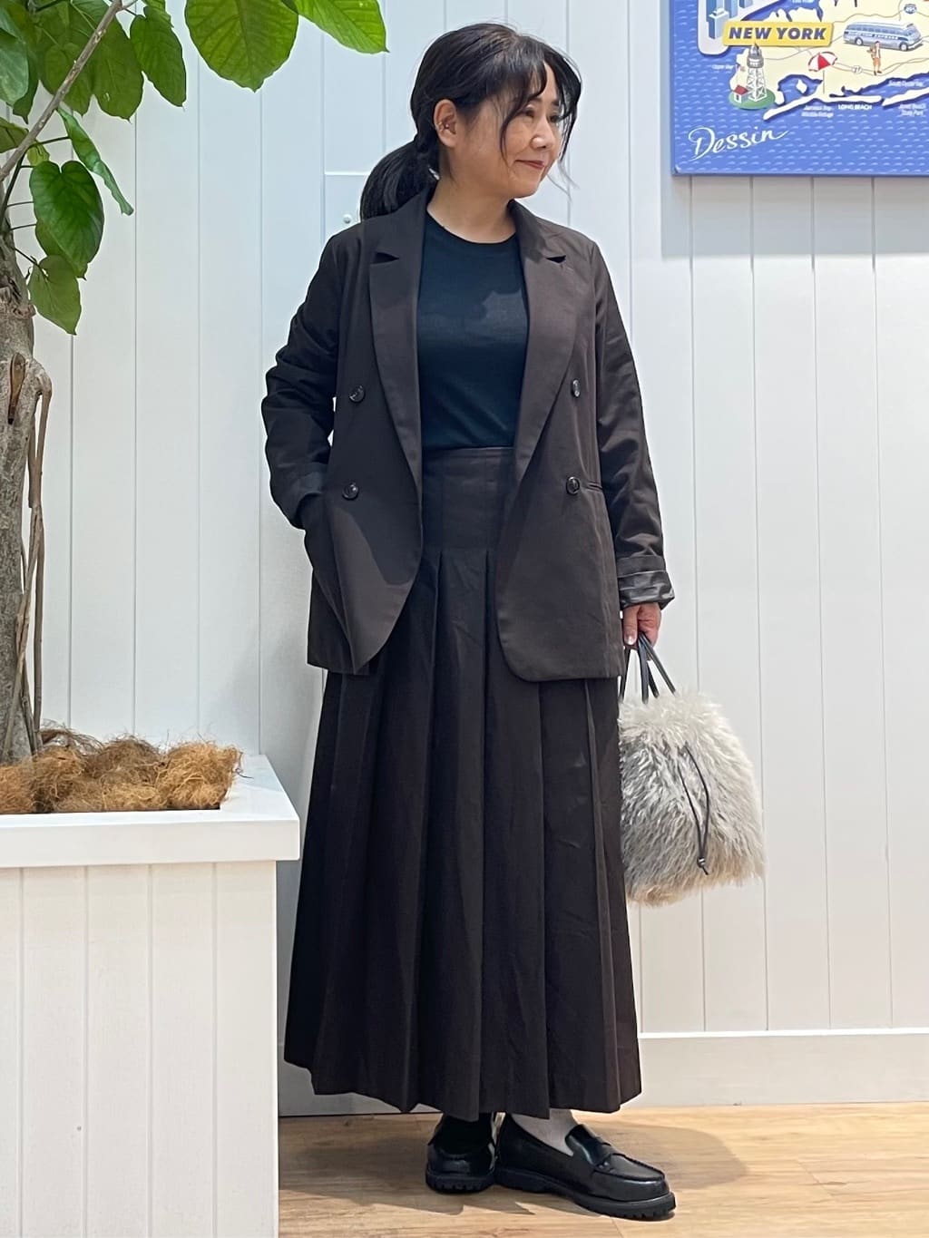 msatoさんの「Dessin｜【洗える】ダブルブレストジャケット」を使ったコーディネート
