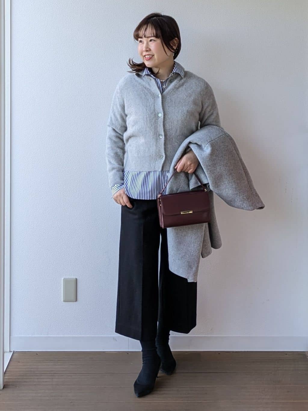 なみきさんの「UNTITLED｜【軽量／ウール混】ライトフォルム ロングコート」を使ったコーディネート