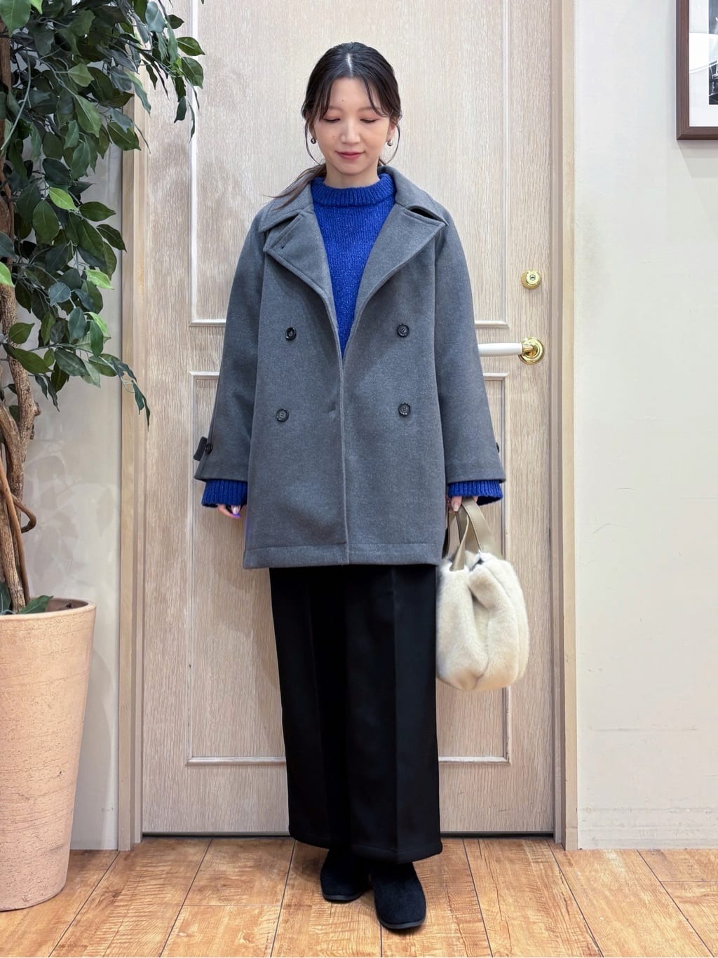 なみさんの「SHOO･LA･RUE｜起毛ニットブーツ」を使ったコーディネート
