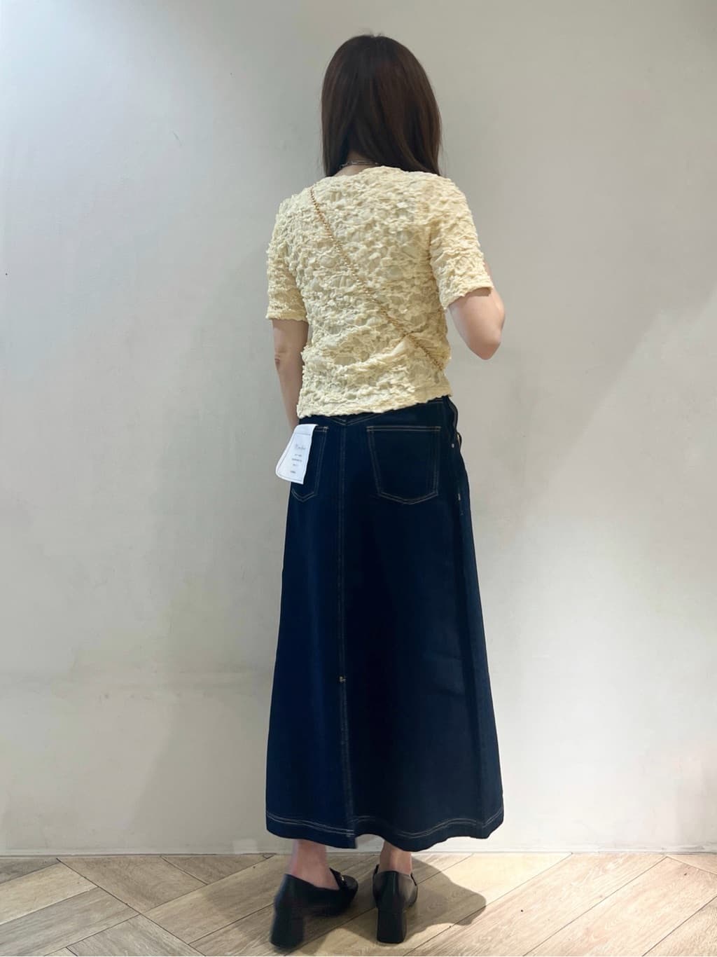 nanaさんの「index｜ジャカードコンパクトトップス【洗濯機洗い可】」を使ったコーディネート