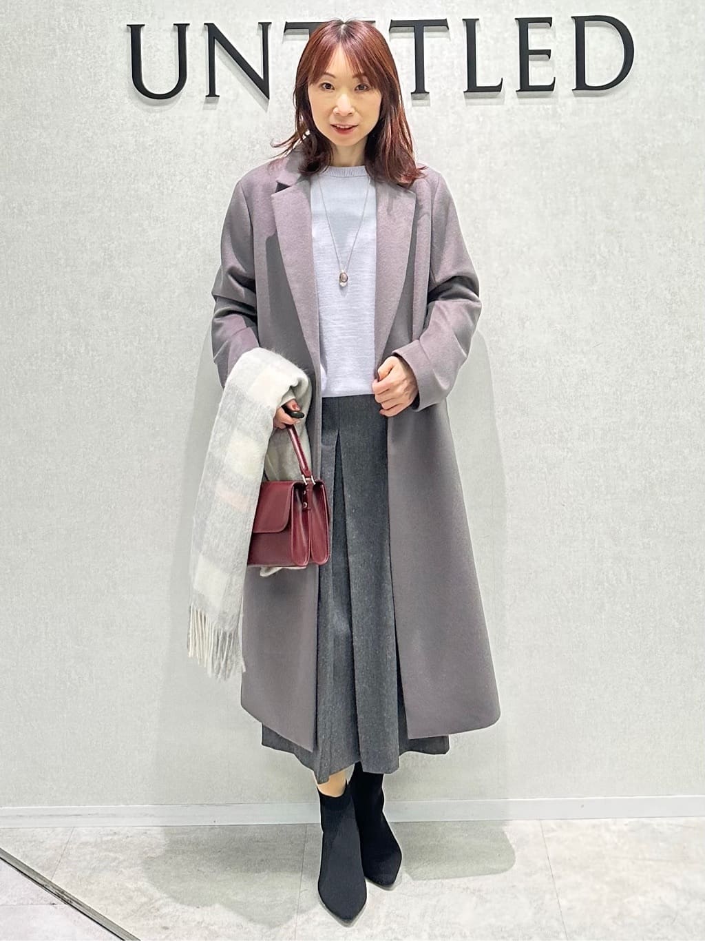 Miwaさんの「UNTITLED｜【8色展開／コンパクト丈】レーヨン混 コクーンニット」を使ったコーディネート