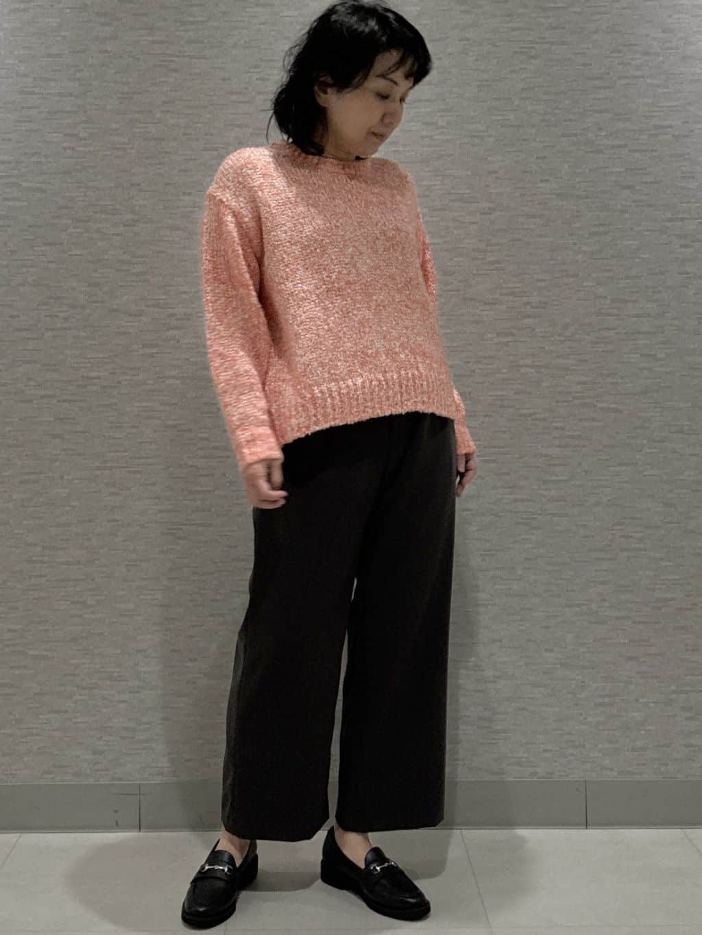 KOJIMAさんの「Reflect｜【一枚で着映え◎／ゆったり着られるワンサイズ】スパンコール&times;ラメニット」を使ったコーディネート