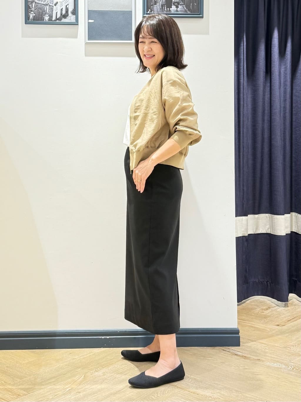 Lilyさんの「grove｜洗えるフェザーニットパンプス」を使ったコーディネート
