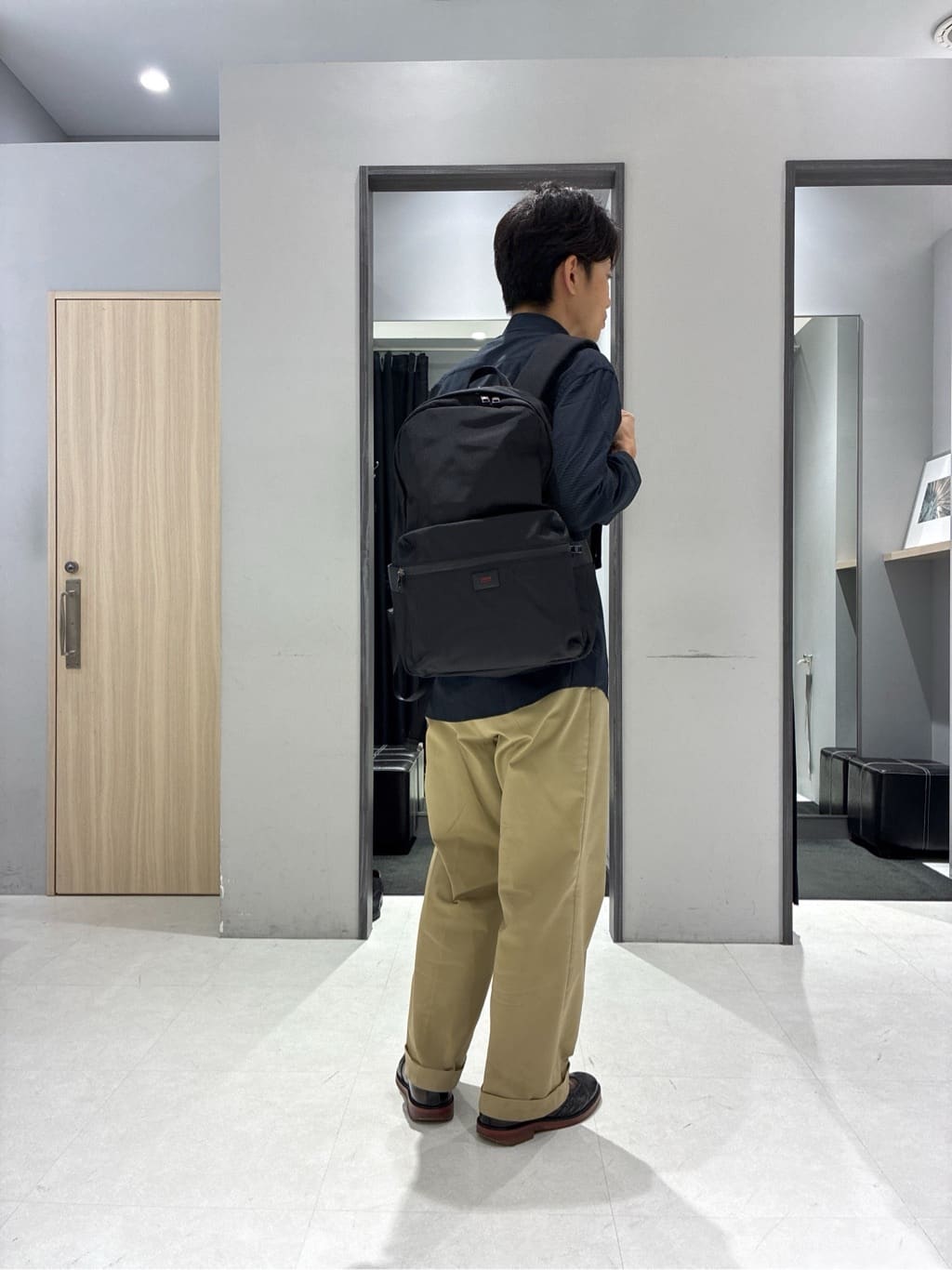 わいずみさんの「TAKEO KIKUCHI｜【COOL CITY WEAR】DotAir（R）サッカー シャツ」を使ったコーディネート