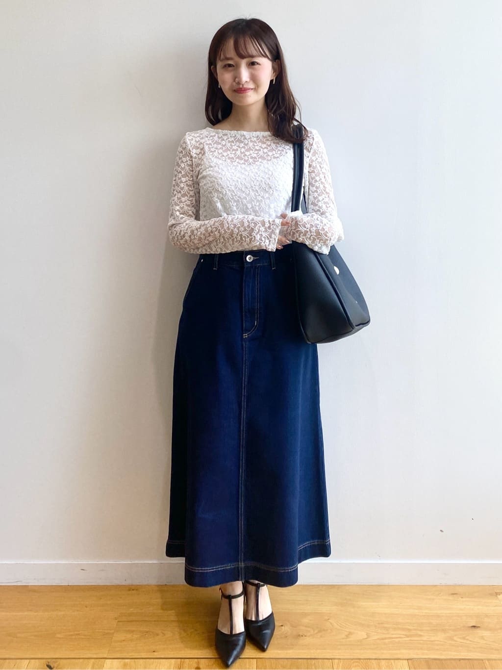 みさかさんの「index｜モールレースシアートップス【洗濯機OK】」を使ったコーディネート