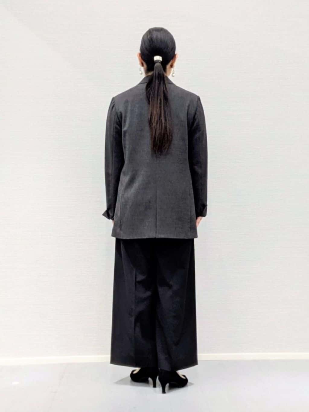 makkyさんの「UNTITLED｜【洗える／セットアップ可能】凹凸ストレッチ素材ダブルジャケット」を使ったコーディネート
