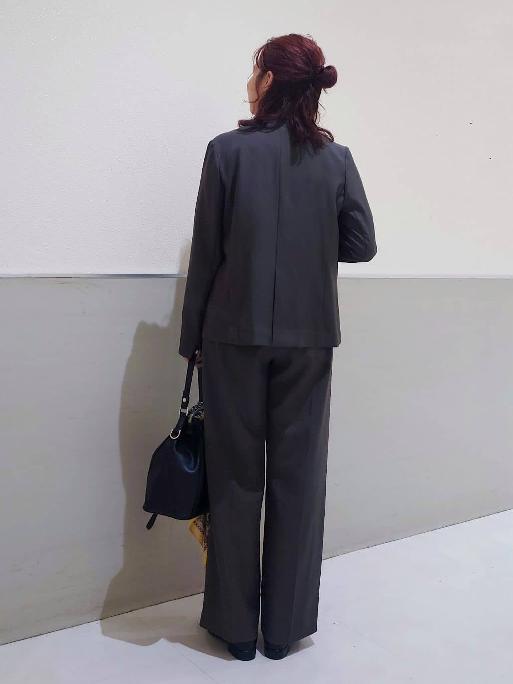 maruさんの「THE SHOP TK｜ノーカラージャケット【セットアップ可】」を使ったコーディネート