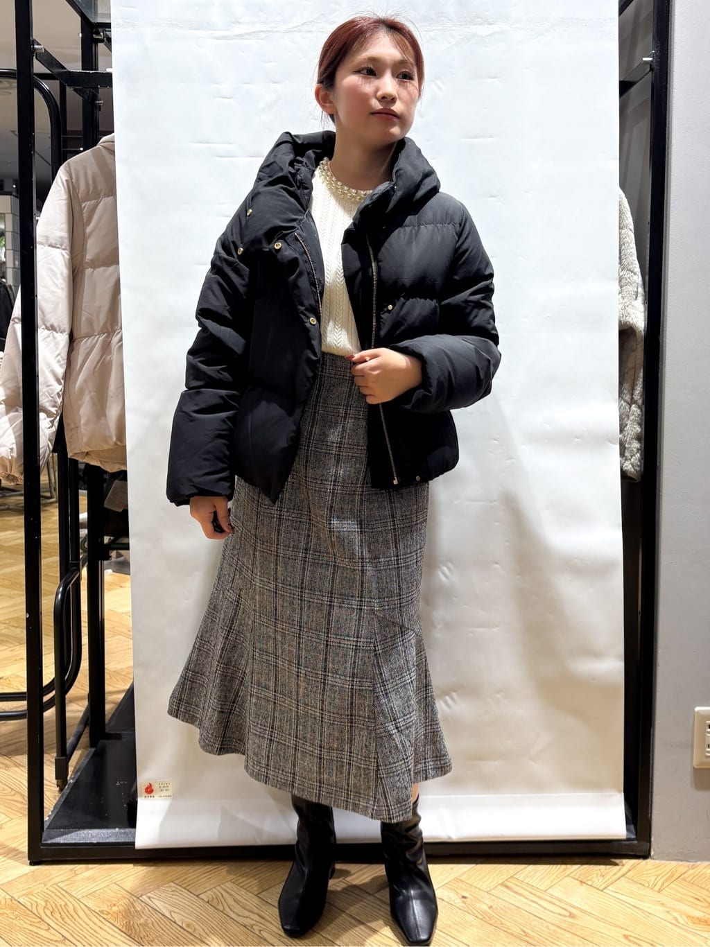 ふうかさんの「index｜KAWADAダウンショートコート【撥水／洗濯機OK／静電気防止裏地】《XS～LL》」を使ったコーディネート