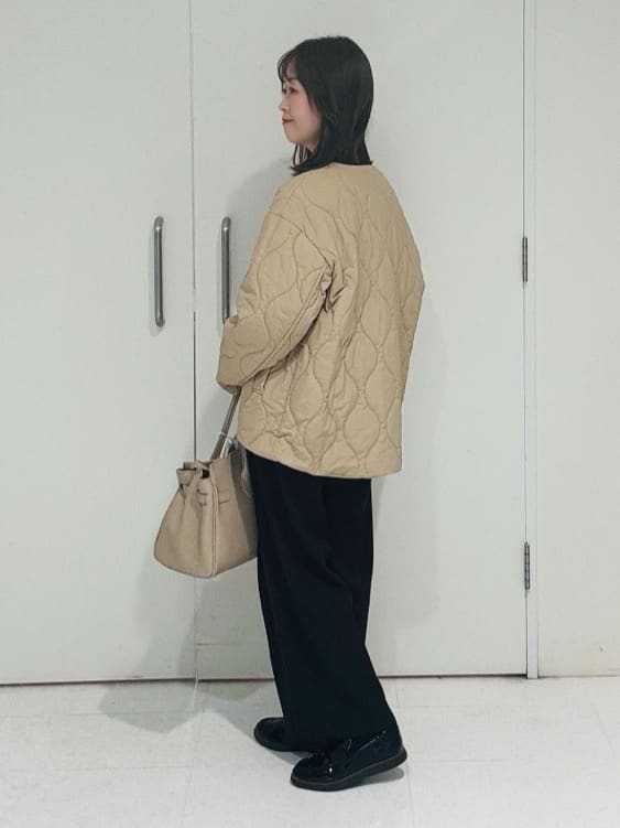 makiさんの「UNTITLED｜【アンサンブル可/洗える】ウールミラノリブニット」を使ったコーディネート