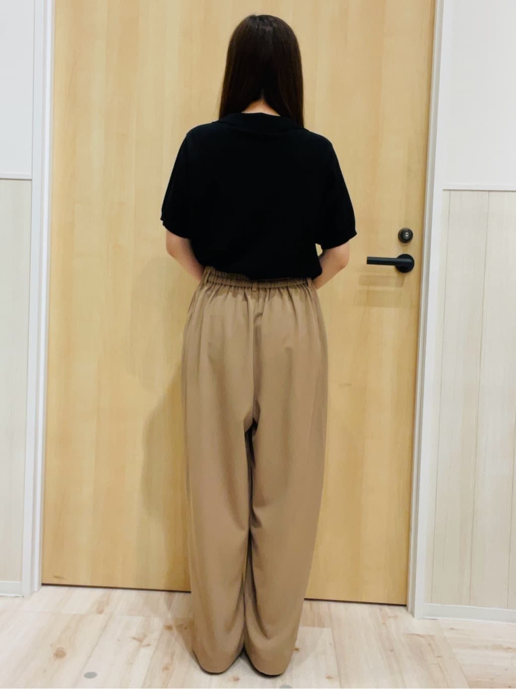 minamiさんの「SHOO･LA･RUE｜【S-LL/洗える】大人の抜け感 スキッパーニット」を使ったコーディネート