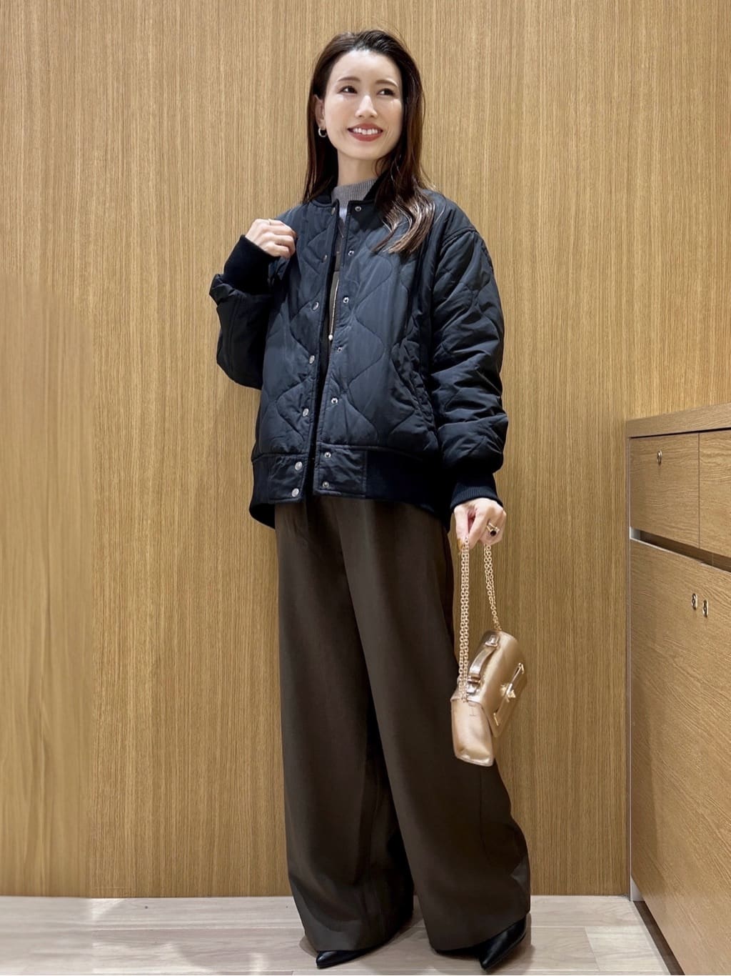 maiさんの「OPAQUE.CLIP｜《リバーシブル》キルティングブルゾン」を使ったコーディネート