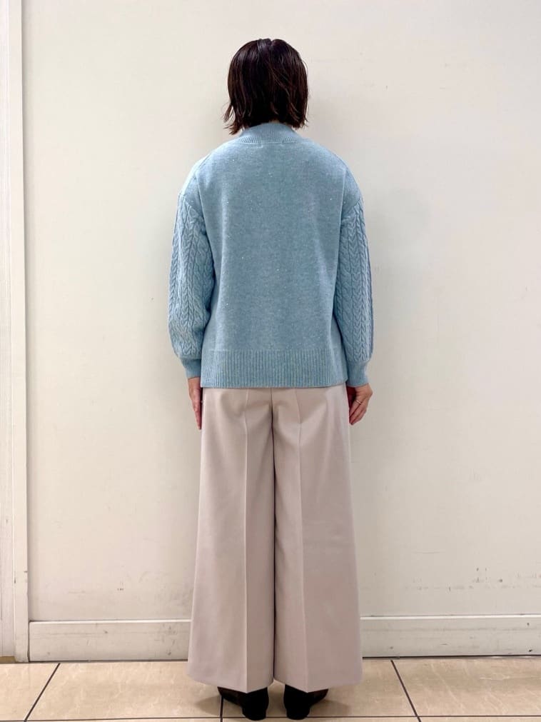 ksmさんの「Reflect｜【一枚で着映え◎／ゆったりシルエット】ラメ&times;スパンコールウール混ニット」を使ったコーディネート