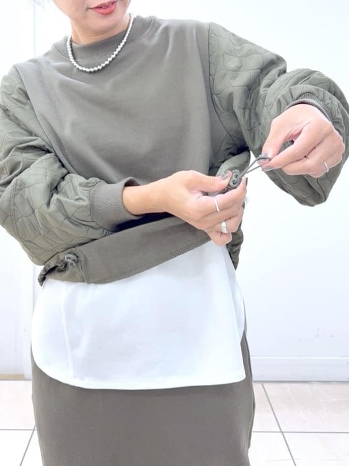 Osawaさんの「Dessin｜【美シルエット/洗える】切替カットソー」を使ったコーディネート