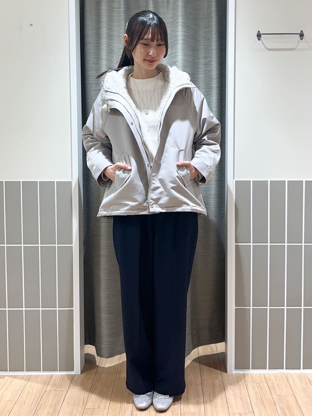 Kotoさんの「grove｜【名品アウター/3WAY・はっ水】ボアライナー付マウンテンパーカ」を使ったコーディネート