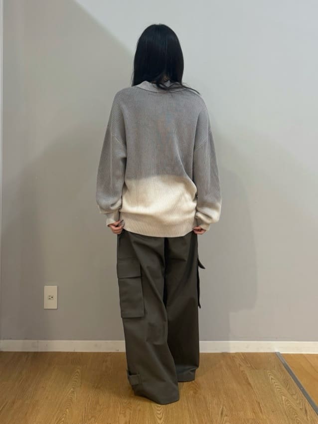 madokaさんの「tk.TAKEO KIKUCHI｜畦編みニットポロシャツブリーチ」を使ったコーディネート