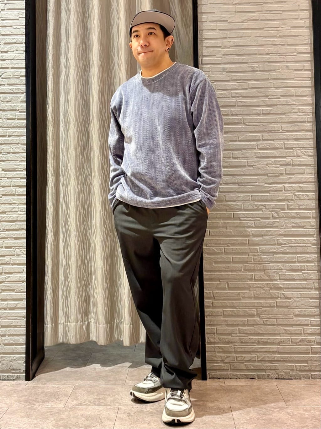 Pーyamaさんの「THE SHOP TK｜【心地良い、滑らかさ】レイヤード風ケーブル ニットソー 【洗濯機OK】」を使ったコーディネート
