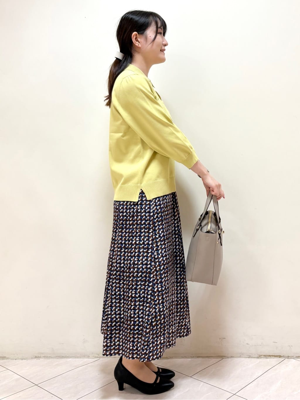 mikiさんの「Reflect｜【透けにくい◎】衿付き七分袖ニット」を使ったコーディネート