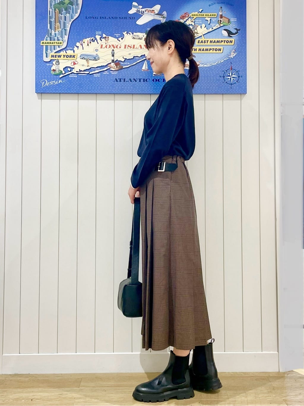 uwatokoさんの「Dessin｜【ユニセックス/洗える】バイカラーニット」を使ったコーディネート