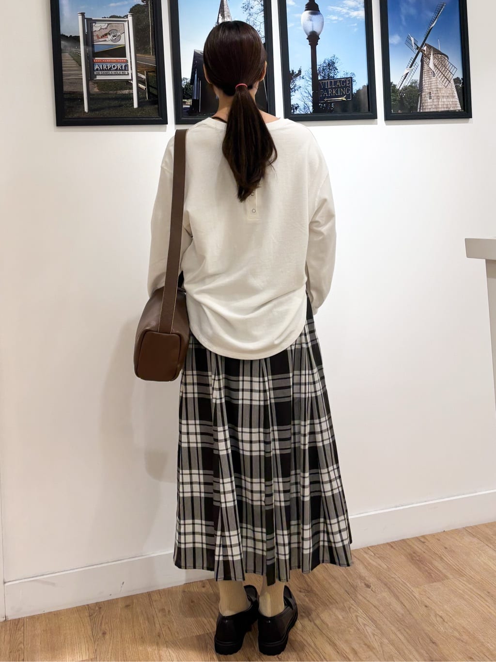 Ririkaさんの「Dessin｜【360度可愛い・洗える】バックヘンリーカットソー」を使ったコーディネート