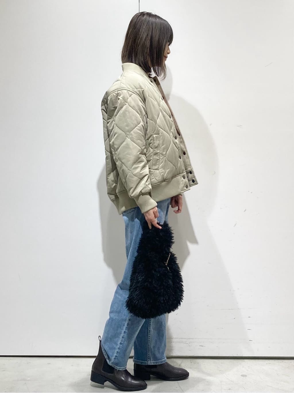 Jさんの「OPAQUE.CLIP｜《リバーシブル》キルティングブルゾン」を使ったコーディネート