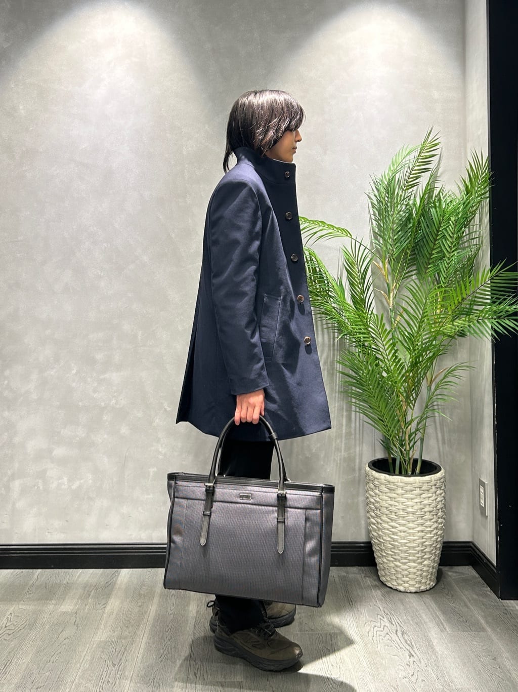 ruiさんの「TAKEO KIKUCHI｜【ダウンライナー付き】ドビースタンドカラーコート」を使ったコーディネート