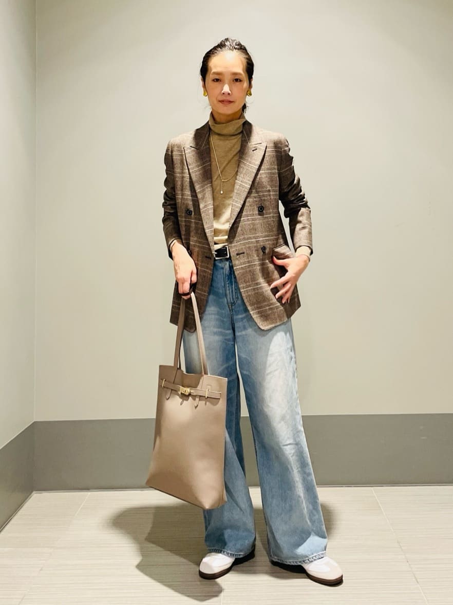 Annさんの「DRESSTERIOR｜◆サキソニーグレンチェックジャケット」を使ったコーディネート