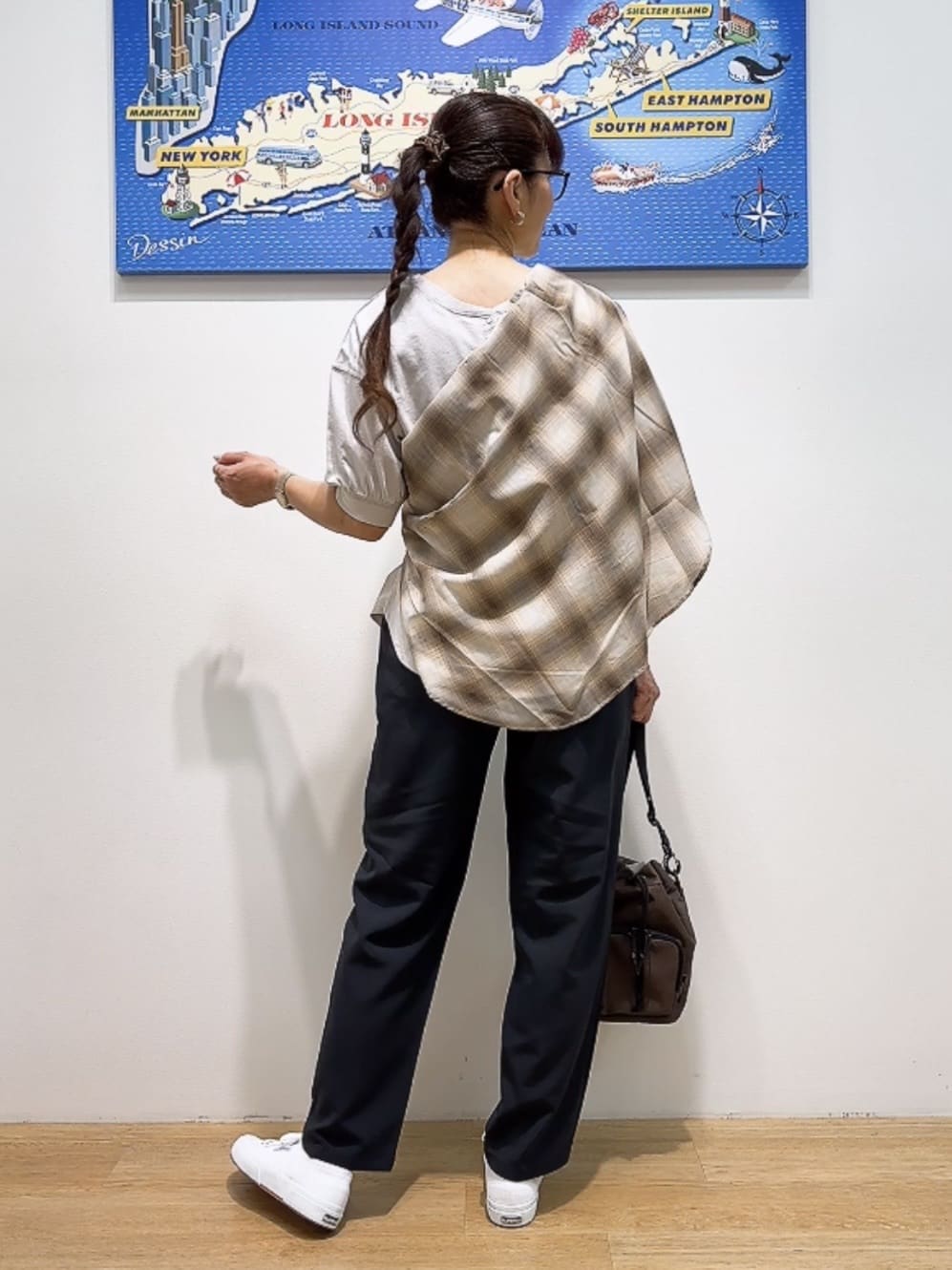 Yasucoさんの「Dessin｜【360度可愛い/前後2WAY/洗える】ライトコットンヘンリーカットソー」を使ったコーディネート