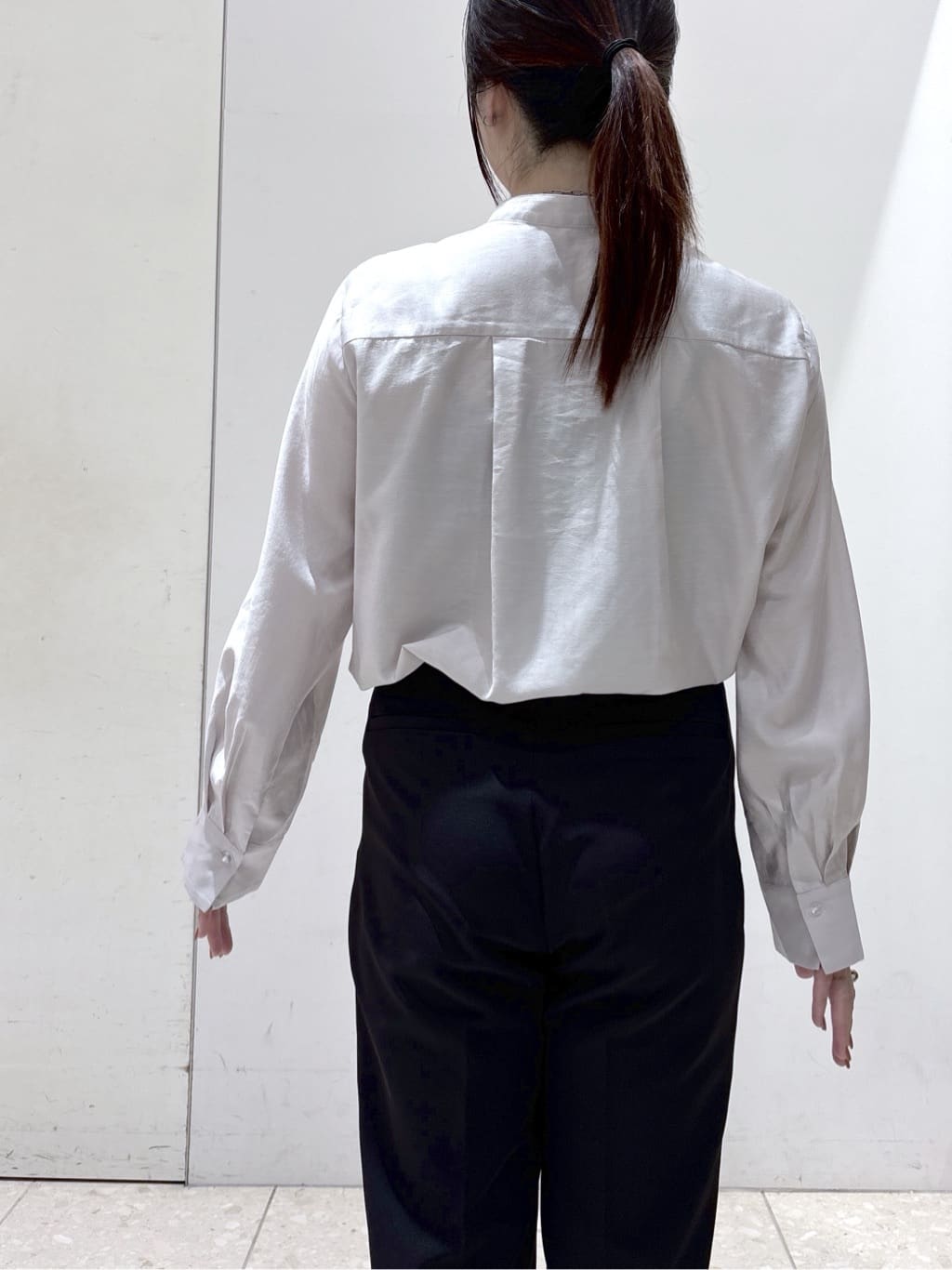mameさんの「OPAQUE.CLIP｜フロントフリルブラウス【洗濯機OK】」を使ったコーディネート