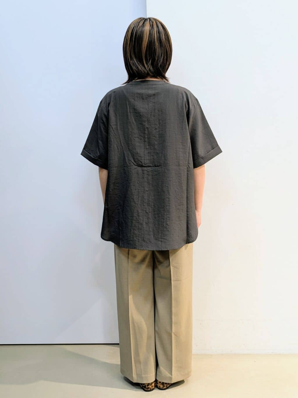 kotoさんの「THE SHOP TK｜ダブルポケット5分袖シャツ/体型カバー／洗濯機OK」を使ったコーディネート
