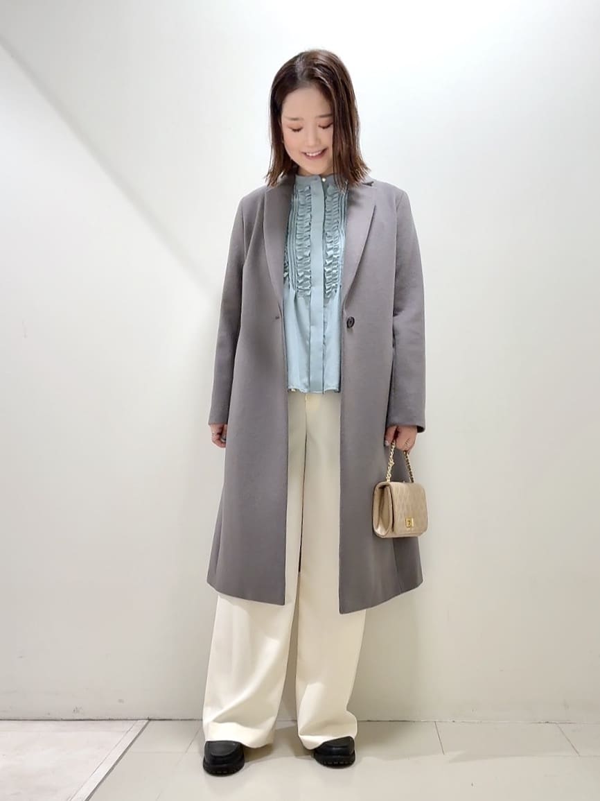 YUIさんの「UNTITLED｜【スタイリッシュ／オンオフ兼用】ウールチェスターコート」を使ったコーディネート