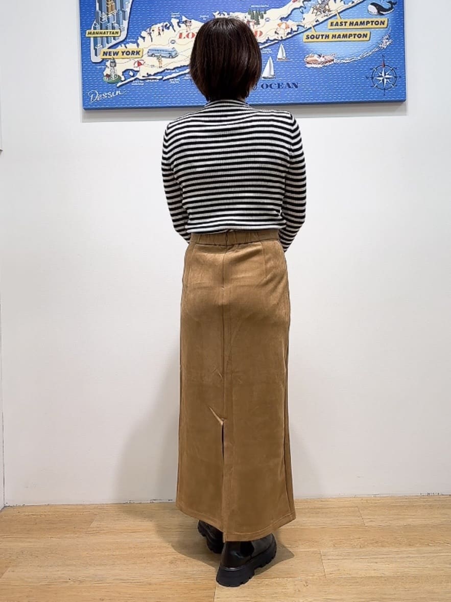 Hamaさんの「Dessin｜【洗える】リブタートルネックニット」を使ったコーディネート
