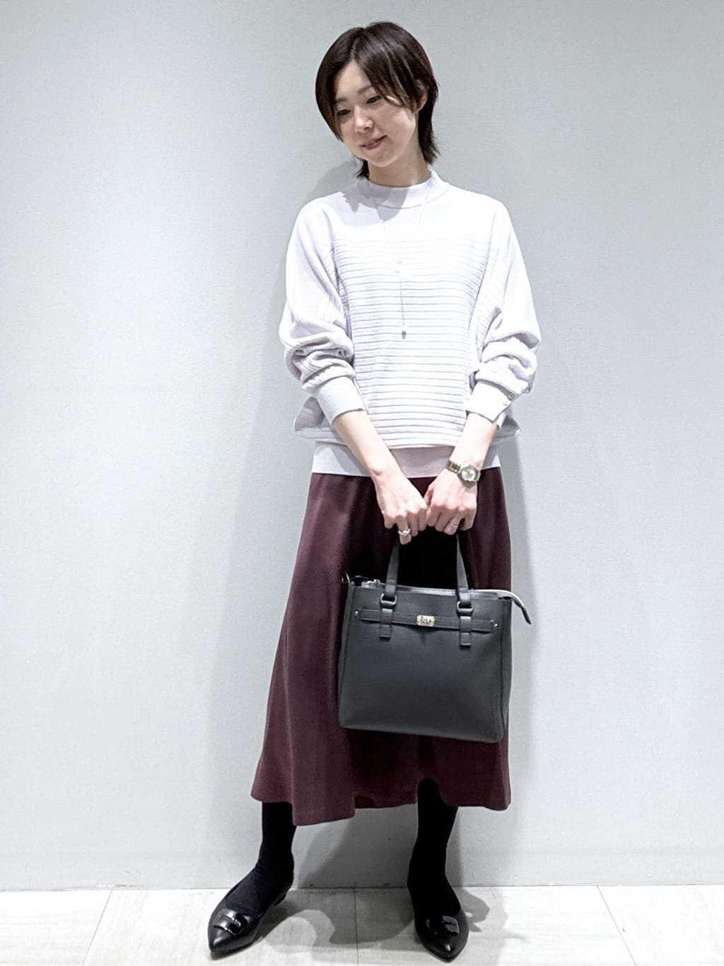 まちこさんの「Reflect｜【秋映え／ゆったり着られる◎】ドルマンシルエットニット」を使ったコーディネート
