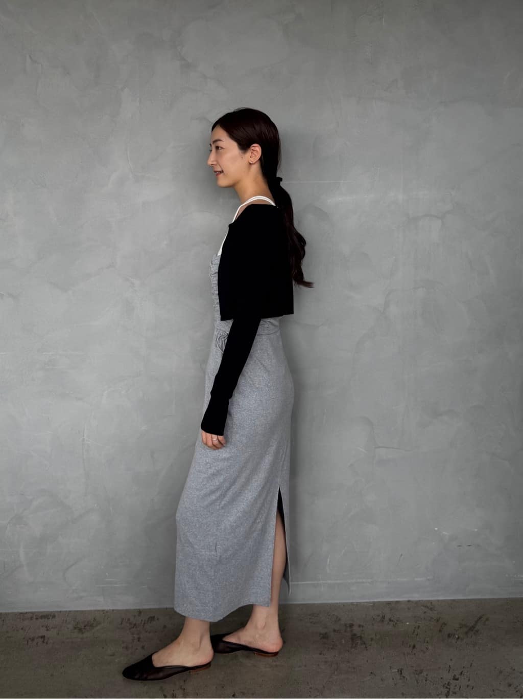 uchi__yamaさんの「CODE A｜drawstring skirt dress」を使ったコーディネート