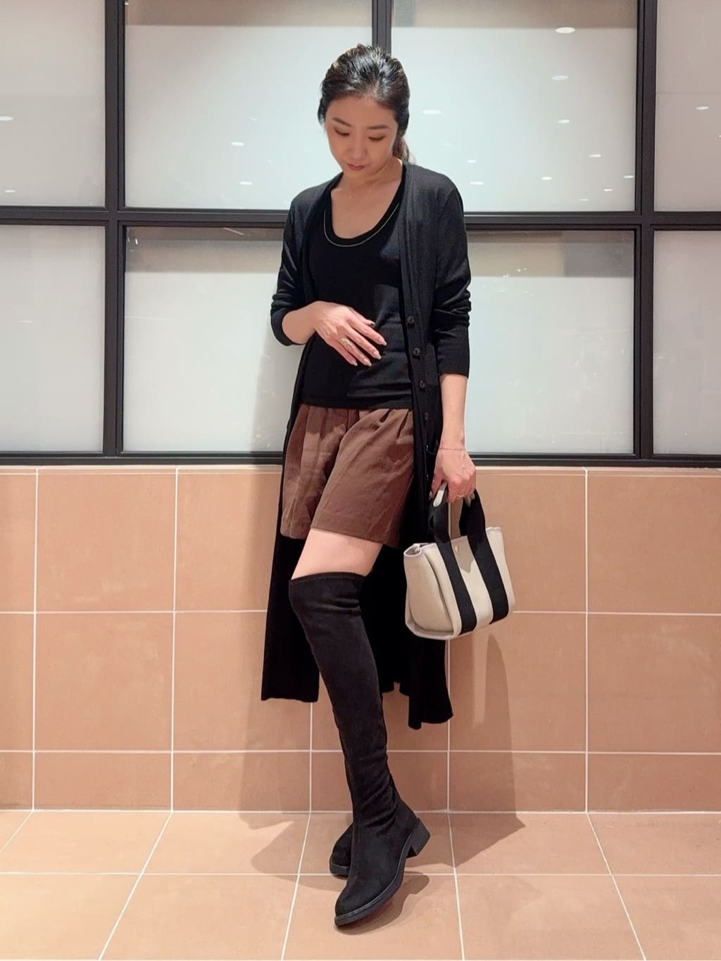 kaoriさんの「ESPERANZA｜ショルダー付き2WAYテープトートバッグ」を使ったコーディネート