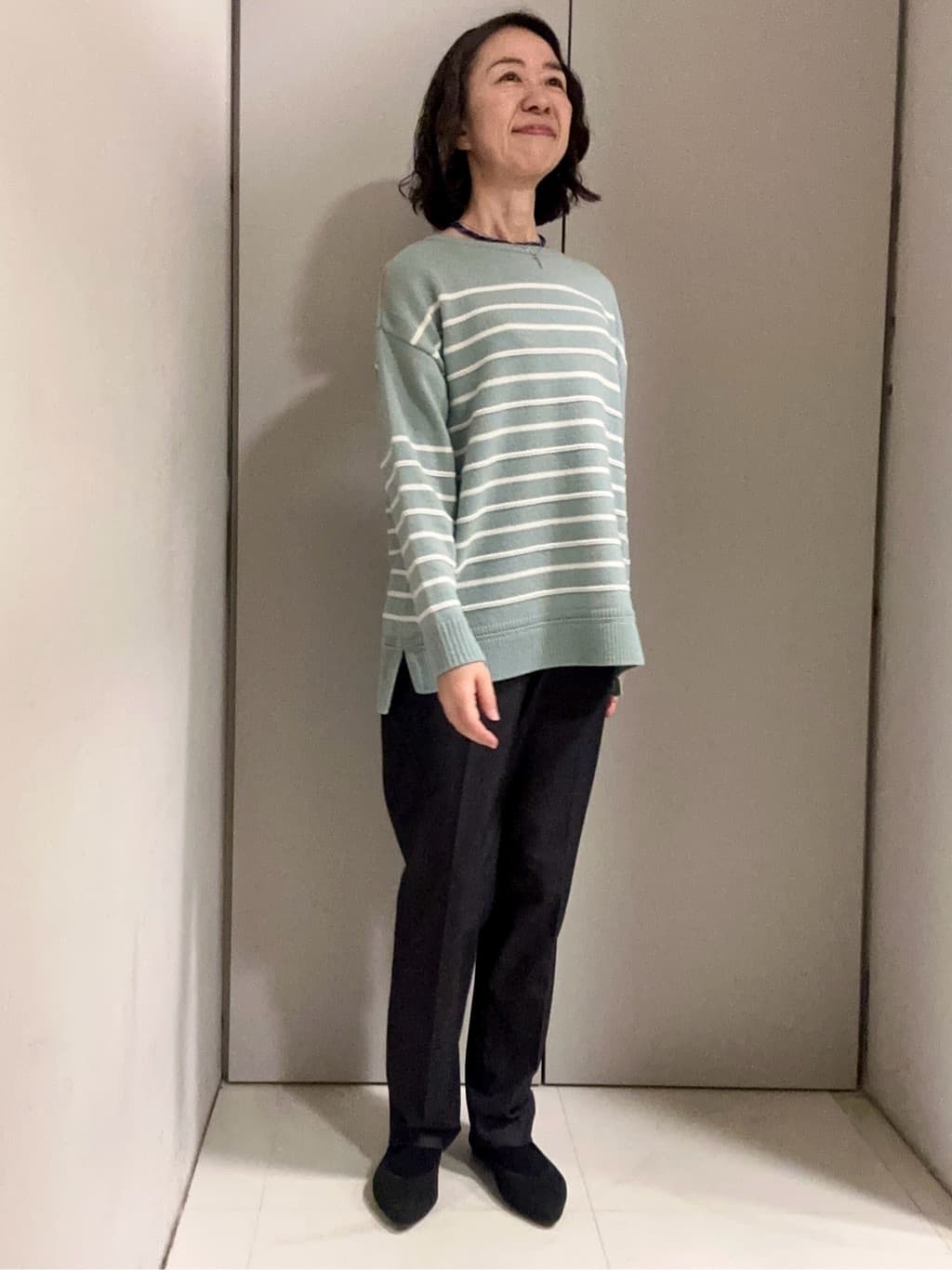 Kouさんの「Reflect｜【高身長さんに嬉しい長め丈追加！／私のパンツ／すっきり見え◎】テーパードパンツ」を使ったコーディネート