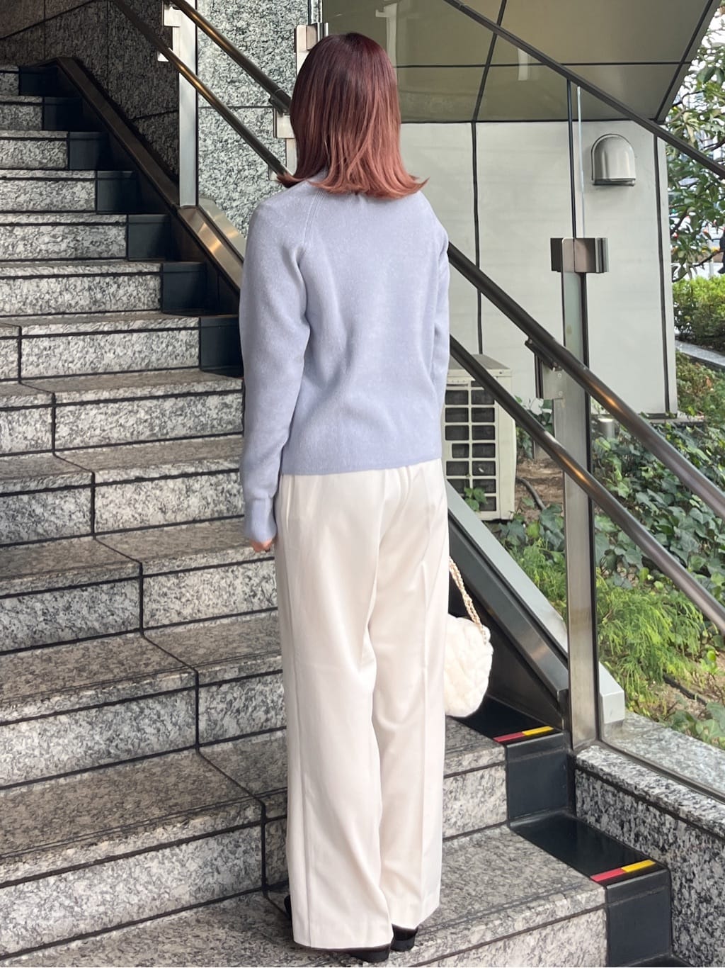 HANNAさんの「OPAQUE.CLIP｜ボタンデザインラメニット【洗濯機OK】」を使ったコーディネート