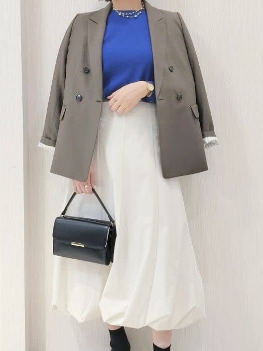naokoさんの「UNTITLED｜【アンサンブル可/洗える】ウールミラノリブニット」を使ったコーディネート