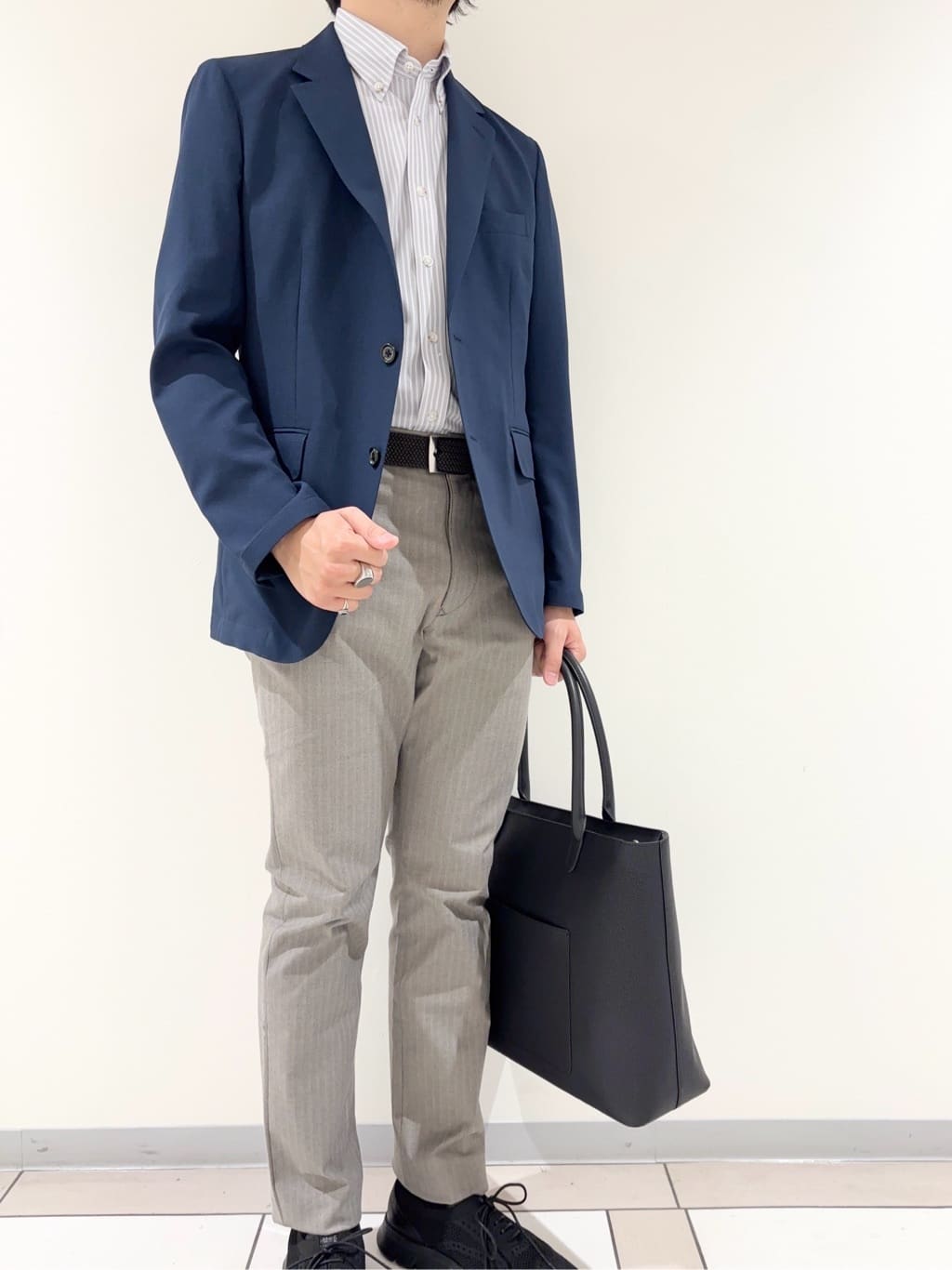 及川さんの「TAKEO KIKUCHI｜【COOL CITY WEAR】アーバンクール ジャケット /接触冷感・吸水速乾」を使ったコーディネート