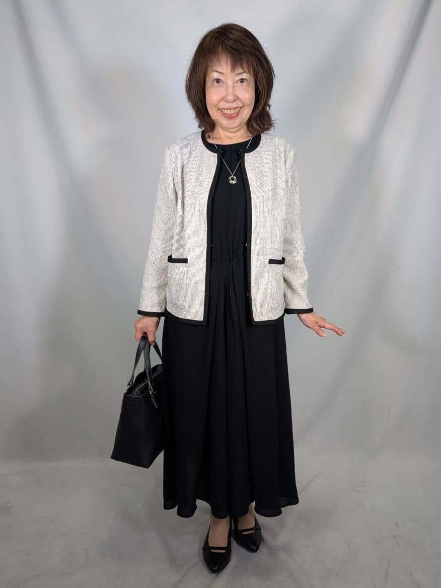 k.kazunoさんの「Reflect｜【吸水速乾／防しわ】シルキープリーツワンピース」を使ったコーディネート