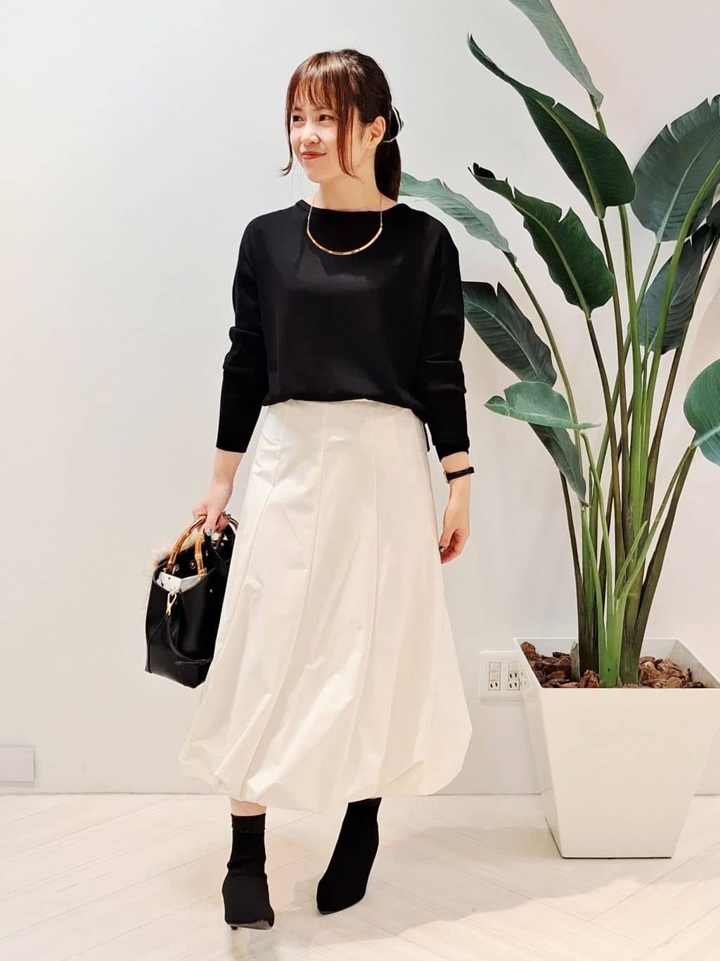 YuKaRiさんの「UNTITLED｜【8色展開/体型カバー】魅せるタイムレスニット」を使ったコーディネート